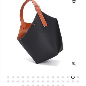 Maison de Beaute Marseille all leather Cholet two tone tote bag with Pouch!